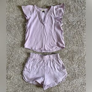 Target Universal Thread matching set lavender linen XS